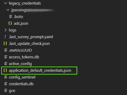 Application default credentials