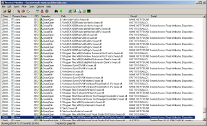 Process Monitor tracing the search for c1xxast